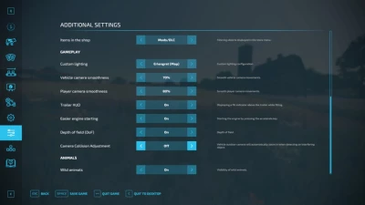 Additional Game Settings v1.1.0.0