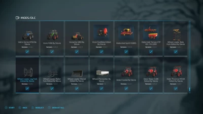 FS22 Full Mod List Pack 19/08/2022 By Stevie