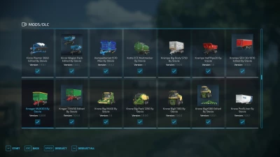 FS22 Full Mod List Pack 19/08/2022 By Stevie