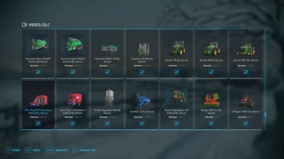 FS22 Full Mod List Pack 19/08/2022 By Stevie