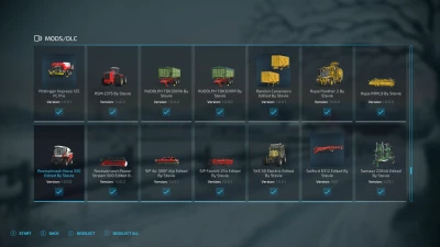 FS22 Full Mod List Pack 19/08/2022 By Stevie