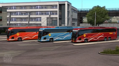 Indian Haryana Roadways Skin Pack for Scania Touring v1.0