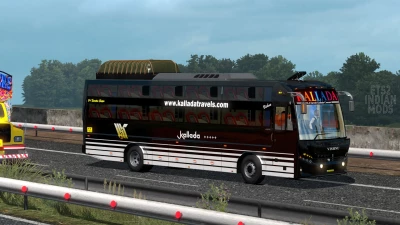 Indian Kallada Travels Skin Pack for JK Vega Sleeper Bus Mod v1.0