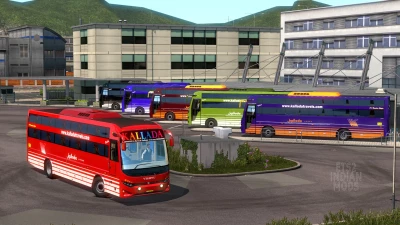 Indian Kallada Travels Skin Pack for JK Vega Sleeper Bus Mod v1.0