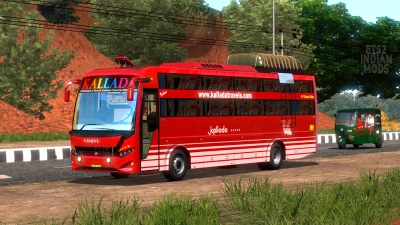 Indian Kallada Travels Skin Pack for JK Vega Sleeper Bus Mod v1.0