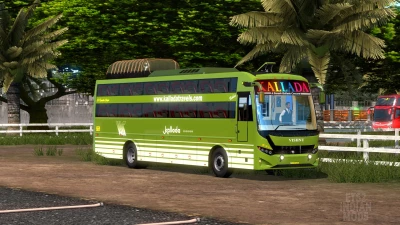 Indian Kallada Travels Skin Pack for JK Vega Sleeper Bus Mod v1.0