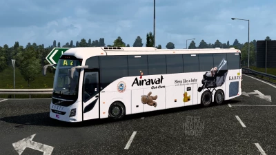 Indian KSRTC (Karnataka) Skin Pack for DBMX Volvo 9800 UK v1.0