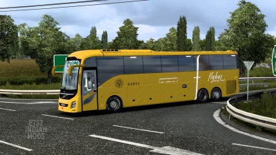 Indian KSRTC (Karnataka) Skin Pack for DBMX Volvo 9800 UK v1.0