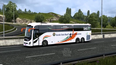 Indian KSRTC (Kerala) Skin Pack for DBMX Volvo 9800 UK v1.0