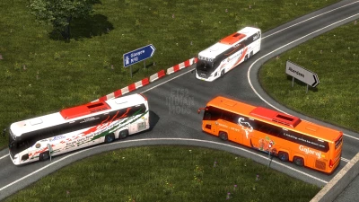 Indian KSRTC (Kerala) Skin Pack for Scania Touring v1.0