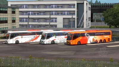 Indian KSRTC (Kerala) Skin Pack for Volvo B11r v1.0