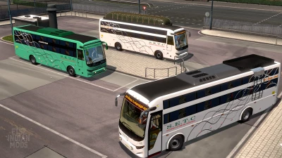 Indian SETC (Tamil Nadu) Skin Pack for JK Vega Sleeper Bus Mod v1.0