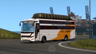 Indian SRS Travels Skin Pack for JK Vega Sleeper Bus Mod v1.0