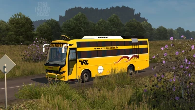 Indian VRL Logistics Skin Pack for JK Vega Sleeper Bus Mod v1.0