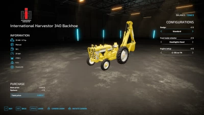 International Harvester 340 Utility Backhoe v1.0.0.0