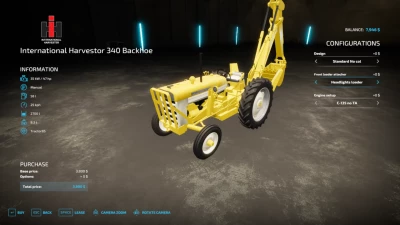 International Harvester 340 Utility Backhoe v1.0.0.0