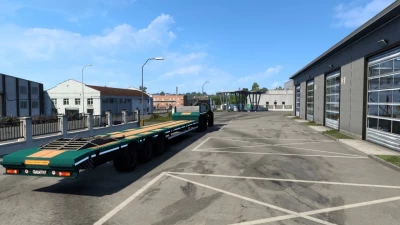 KAMAZ 65225 + low bed trailer 1.45
