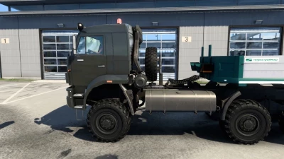 KAMAZ 65225 + low bed trailer 1.45