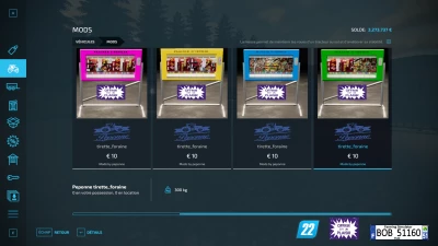 FS22 Tirette foraine v1.0.0.0