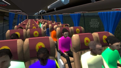 Indian HR (Haryana Roadways) Skin Pack for Volvo B11r by BMI Premium v1.0