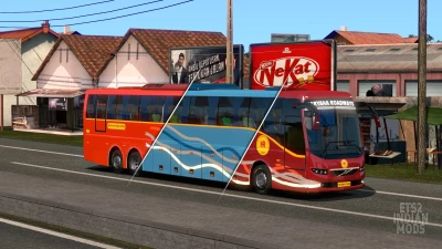Indian HR (Haryana Roadways) Skin Pack for Volvo B11r by BMI Premium v1.0