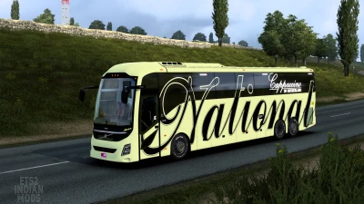 Indian National Travels Skin Pack for DBMX Volvo 9800 UK v1.0