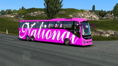 Indian National Travels Skin Pack for DBMX Volvo 9800 UK v1.0