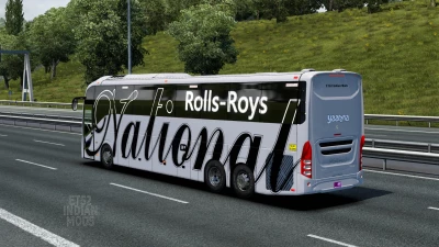 Indian National Travels Skin Pack for DBMX Volvo 9800 UK v1.0