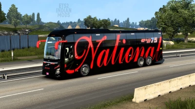 Indian National Travels Skin Pack for DBMX Volvo 9800 UK v1.0