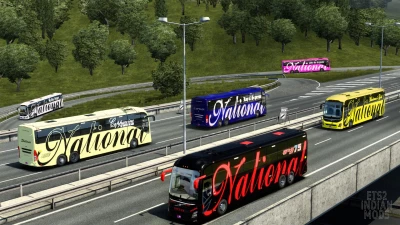 Indian National Travels Skin Pack for DBMX Volvo 9800 UK v1.0