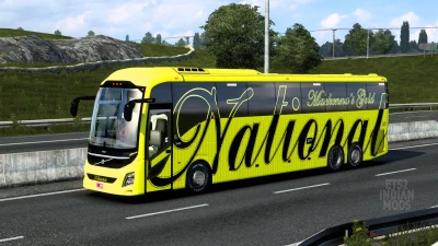 Indian National Travels Skin Pack for DBMX Volvo 9800 UK v1.0