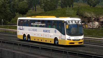 Indian RSRTC (Rajasthan) Skin Pack for Volvo B11r by BMI Premium v1.0