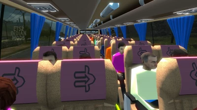 Indian RSRTC (Rajasthan) Skin Pack for Volvo B11r by BMI Premium v1.0