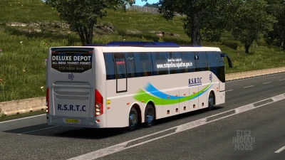 Indian RSRTC (Rajasthan) Skin Pack for Volvo B11r by BMI Premium v1.0