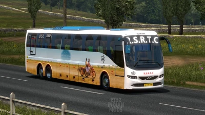 Indian RSRTC (Rajasthan) Skin Pack for Volvo B11r by BMI Premium v1.0