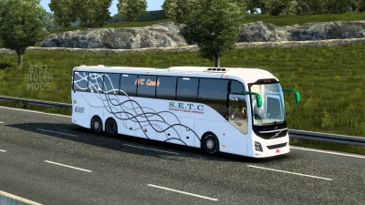 Indian SETC (Tamil Nadu) Skin Pack for DBMX Volvo 9800 UK v1.0