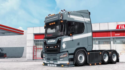 Skin Scania R gris foncé 1.45
