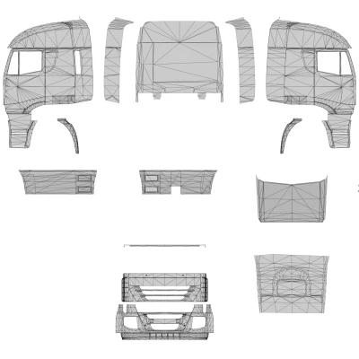 Template for truck and trailers by Schumi v1.1