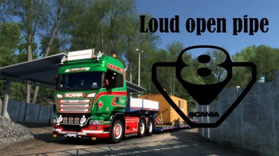 Scania V8 Open Pipe Sound v1.0 1.46