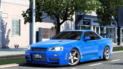 [ATS] Nissan Skyline GTR R34 + Interior v3.3 1.48.x