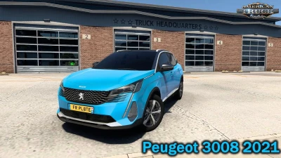 [ATS] Peugeot 3008 2021 + Interior v1.1 (1.48.x)