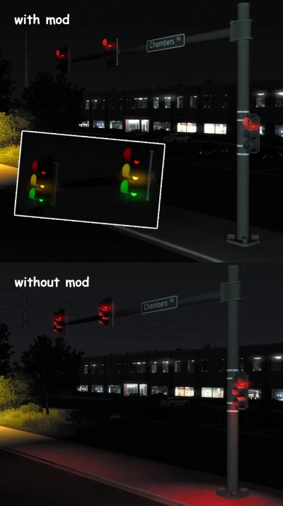 [ATS] Real Lighting for Traffic Lights 1.48