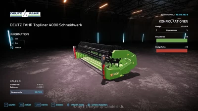 DEUTZ-FAHR Header v1.0.0.0