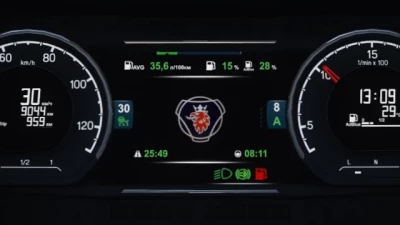 Scania NG Improved Dashboard v4.5 1.48.5
