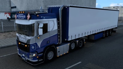 SCANIA R580 PETIGNAUD TRANSPORTS ETS2 REWORKED 1.48.5