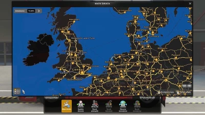 World Map Background ETS2 1.48.5