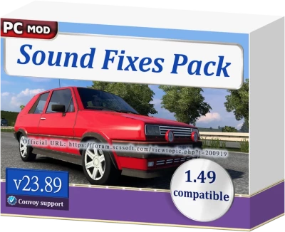ETS2 Sound Fixes Pack (1.49 open beta only) v23.89.1