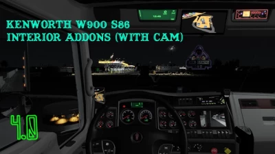 Kenworth w900 s86 - Interior addons (with cam) 1.48