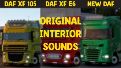 Paccar MX 13 for DAF XF105, DAF E6 and DAF 2021 (Original Interior Sounds) v3.2