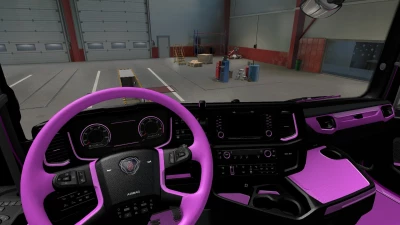 Pink Interior for Scania S & R 2016 1.48